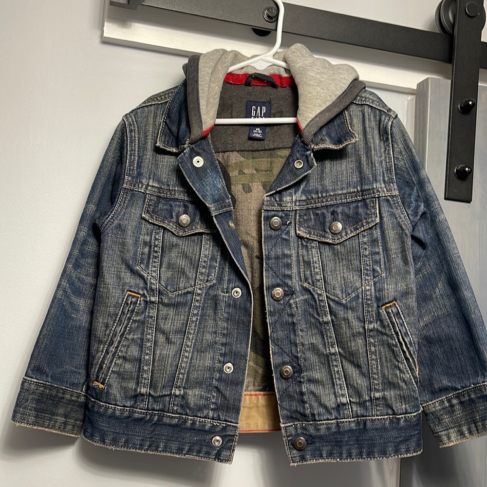 Kids GAP Jean jacket with hood
